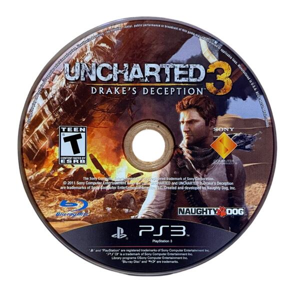Uncharted 3: Drake's Deception PS3 Game Mint Condition - 2011 Release - Picture 5 of 6